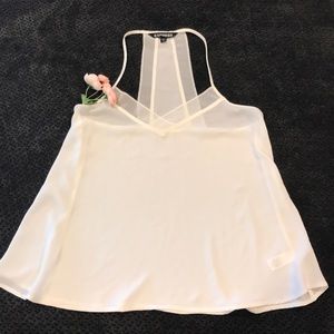 Cream Tank Top Blouse